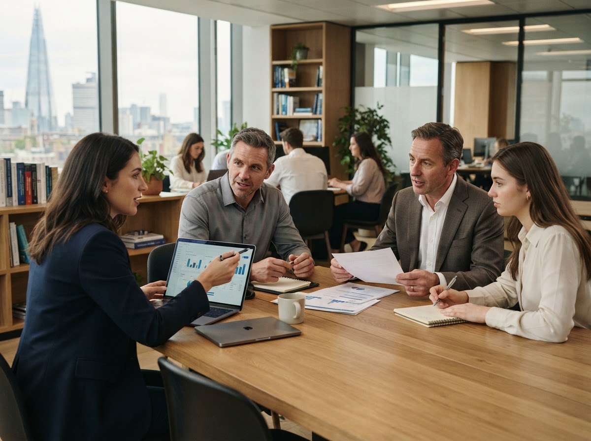 Zaltyield Securities analysts examining data reports and transparent reasoning documentation